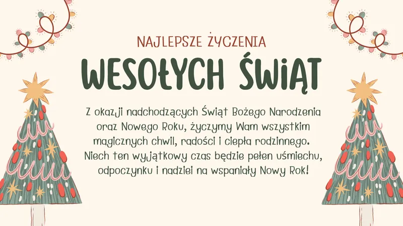 Wesołych Świąt Bożego Narodzenia!